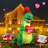 SHDEJTG Valentine's Day Inflatable Toy Decoration… (Love Dinosaur)