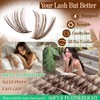 Brown Lash Clusters Kit 50D Natural Dark Brown Eyelash Clusters