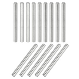 sourcing map 14Pcs Dowel Pin 8mm x 80mm Shelf Support Pin 304 Stainless Steel Shelf Pegs for Shelves Cabinets Furniture Nickel Plated, Silver Tone