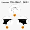 SEPARO - 2Pack, 6FT Spandex Table Cover Fitted Rectangular Tablecloth