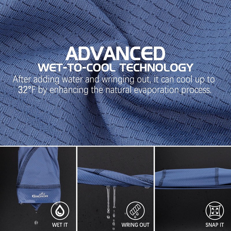 GXCROR 3 Pack Cooling Skull Cap with Sweat-Wicking & Anti-Odor