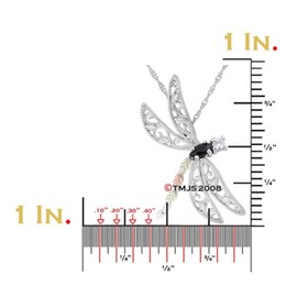 Onyx and CZ Dragonfly Necklace, Sterling Silver, 12k Rose and Green Black Hills Gold 18 Inches 18 and 22 Inches