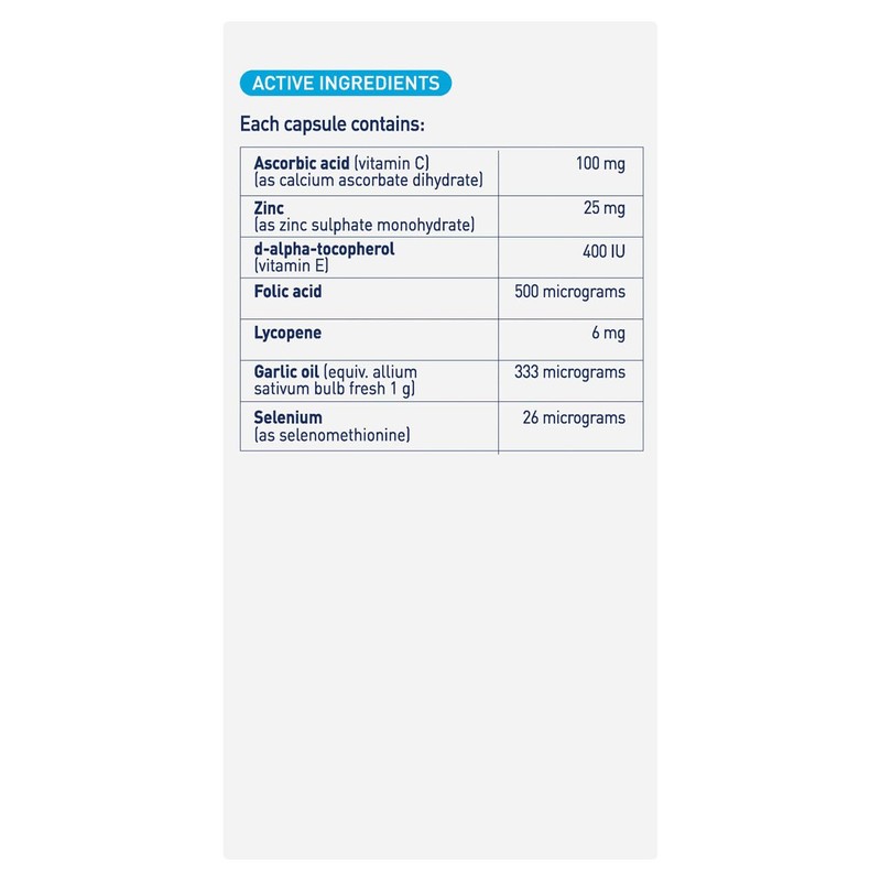 Menevit Pre-Conception Sperm Health Multivitamin with Vitamin C, Zinc, Lycopene