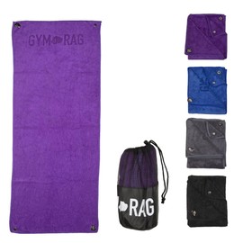 GYM RAG Microfibre Sports Towels Gym Towels Sweat Workout Towel Quick Dry Super Absorbent For Fitness Yoga Men Women 35cm x 90cm (Purple)