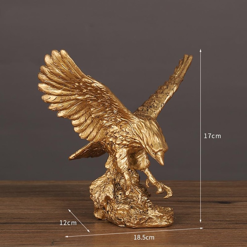Hosoncovy Eagle Figurine Ornament Resin Eagle Sculpture Eagle Statue Eagle
