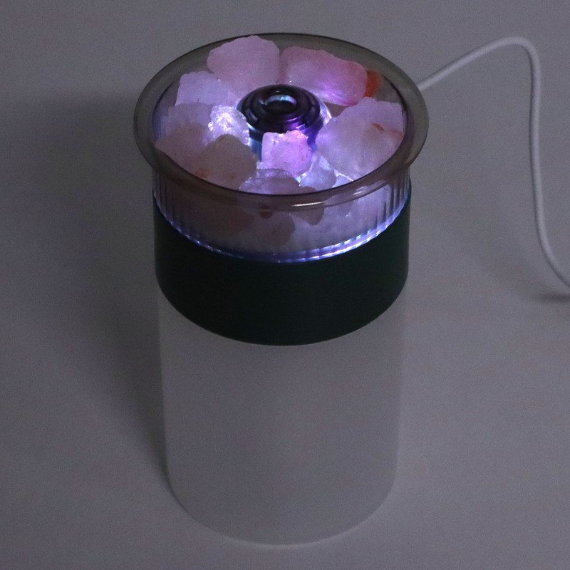 Rock Humidifier Fine Mist Colorful LED Lights Plug and Play