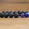 AmorWing 7 Chakra Bracelet Stone Beaded Bracelet, Lava Bracelet Crystal