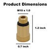 10mm Tester Spark Plug Adapter Compression Tester Adapter Engine Diagnostic