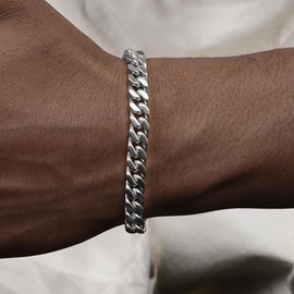 SIMPLÍ BASIC Stainless Steel Curb Chain Bracelet (Stainless Steel)