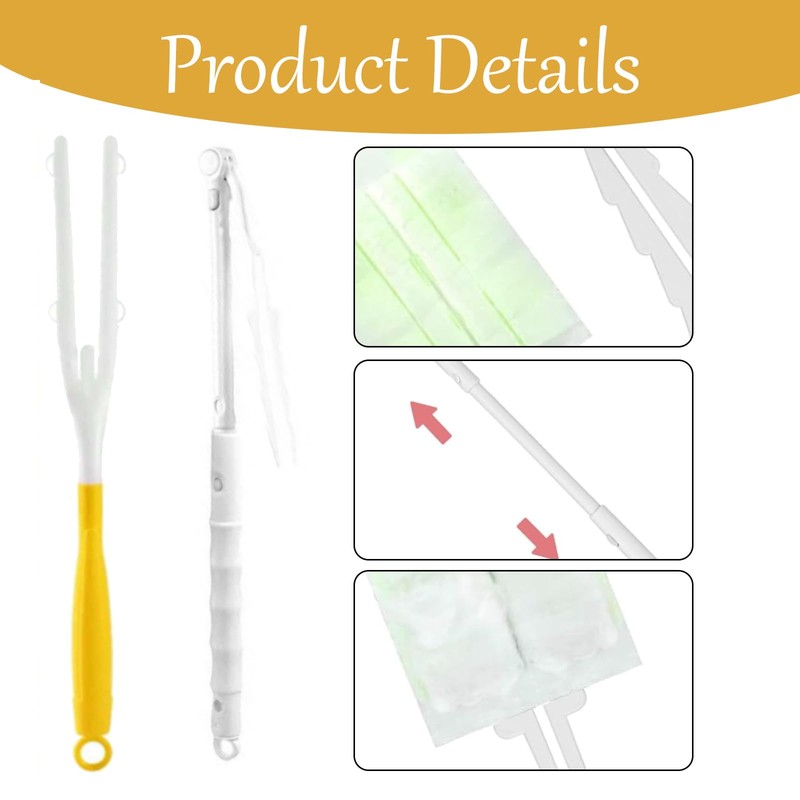 Pack of 2 Replacement Handles, Duster Replacement Only Extended Handle,
