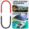 Zrigiwr 4AWG 15-Inches Battery Cables Set, (1 Positive & 1