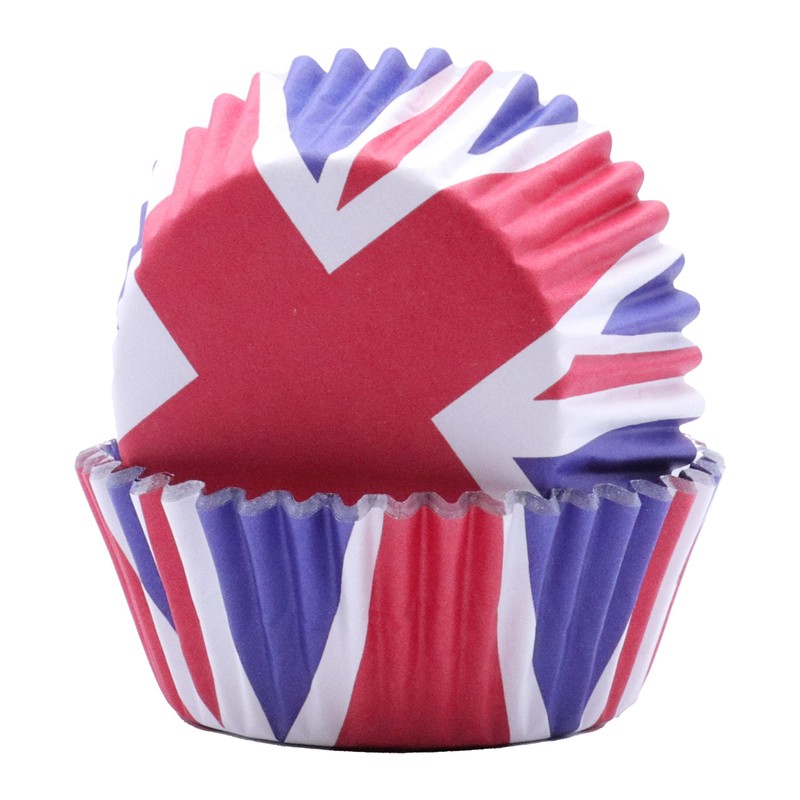 PME Union Jack foil-Lined Cupcake Cases, Pack of 30