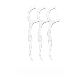 Floss Picks，Dental Floss ， Natural Dental Flossers for ， Adults Use Easy Storage ，100Count