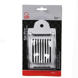 Chef Craft Cortador de huevos básico de acero inoxidable, 5.5 pulgadas de largo, 8 cables