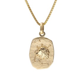 trendor Leo Zodiac Sign Gold 333 / 8 Carat with Gold-Plated Silver Chain 15382-08-40 40 cm, Gold