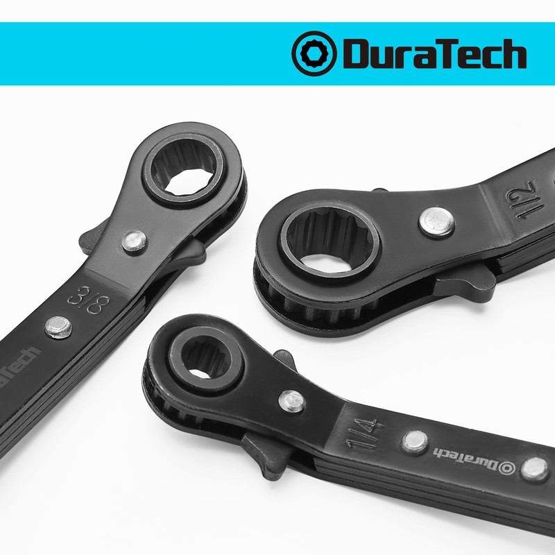 DURATECH 1/2 Inch x9/16 Inch Double Offset Box End Reversible