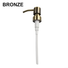 Metal Soap Dispenser Pump Head Replacement Pump for Your Soap or Lotion Dispenser, 304 Stainless Steel Replacement Pump for Liquid Hand Soap Dispensers(Bronze)