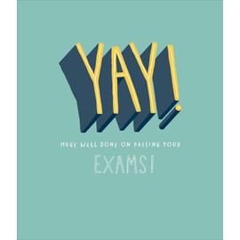 Passing Exams Card for Him/Her/Friend with Envelope, by UK Greetings