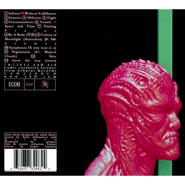 GRIMES - VISIONS [DIGIPAK] NEW CD