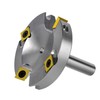 SpeTool Nickel-Plated Face Milling Cutter 12 mm Shank 75 mm