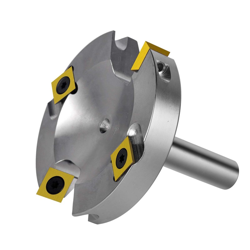 SpeTool Nickel-Plated Face Milling Cutter 12 mm Shank 75 mm