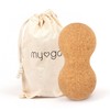 Myga - Cork Peanut Lacrosse Ball Muscle Roller Self Massager
