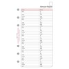 Chronoplan 50332 Adress-Einlagen zum Nachfüllen für Terminplaner Midi (96x172 mm,