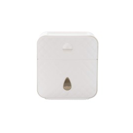 Mind Reader Touchless Tissue Dispenser, Wall Mount Tissue Dispenser, Napkin, Paper Towel Dispenser for Bathroom, Classroom, Holds 3.3 lbs., White