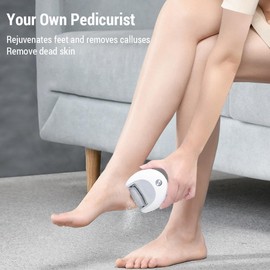 K-SKIN Electric Feet Callus Removers Rechargeable Home Electric Foot Sharpening & Exfoliating Instrument Portable Perfect Pedicure Heel Callus Scraping Feet Callous Remover Tool Easy to Use