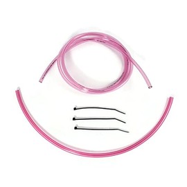 Universal 4mm ID Carburetor Vent Hose Lines Overflow 5'ft Kit Keihin Mikuni Carb Mx ATV Max-Motorsports (Clear Replica Pink) (UNI-5)