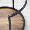 Set 2 Nesting Coffee Table Side/End Tables Durable Metal Frame-Modern
