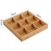 Divided Wooden Tray Multi Compartments Serving Tray for Hot Pot