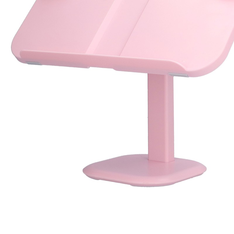 Lifting Reading Rack Adjustable Height Lightweight Portable Plastic Pink Book
