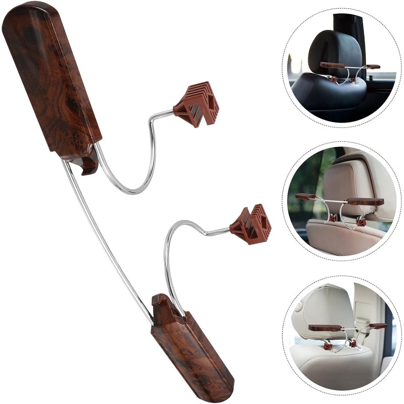 Healeved Percha para Ropa de Vehículo de Acero Inoxidable y