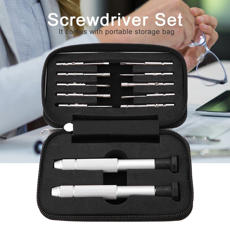 Professional Tools Kit Eyeglass Glasses Watch Phone Precision Screwdriver Repair