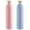 BOHUIZ 2Pcs 260ml Large Squeeze Bottles, Refillable Travel Containers Portable