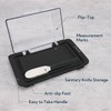 KITCHENDAO Airtight Flip-Top Butter Dish with Lid and Knife Spreader