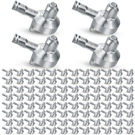 100 Stück Trichterförmige Plattenhalterungen aus Zinklegierung, Regalstifte für Schränke, Regalhalterungen, Bücherregalstifte für Regale, Schrankklammern, Bücherregalwerkzeuge und -zubehör für