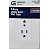 1-Gang Duplex Cover Wall Plate 205523, Smooth
