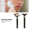 Shaving Handle Metal Safety Double Edge Reusable Shaving Long Handle