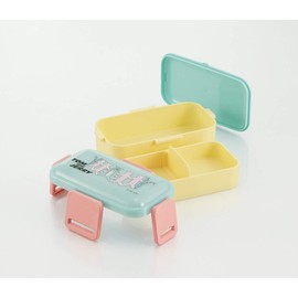 Skater PFLW4AG Ag+ Silver Ion, Antibacterial, Fluffy, Dome-Shaped Lid, 2-Tier Lunch Box, 20.3 fl oz (600 ml), Tom & Jerry Art