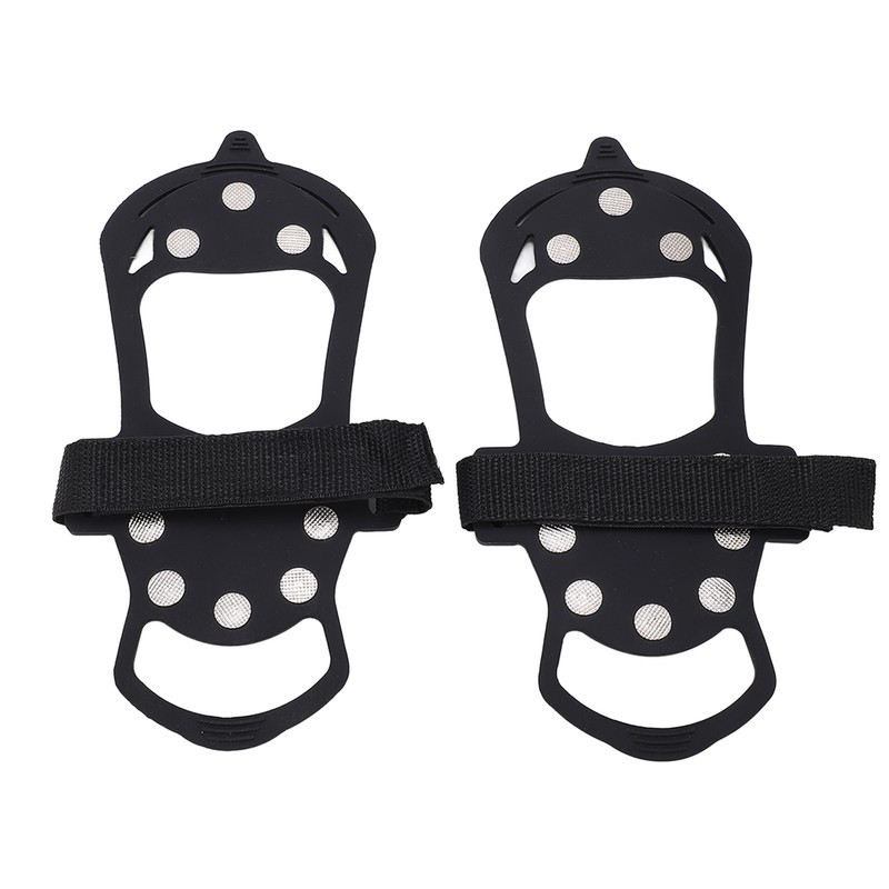 2pcs/set 10 Tooth Crampons Shoe Cover Rustproof Durable Mountaineering Ice