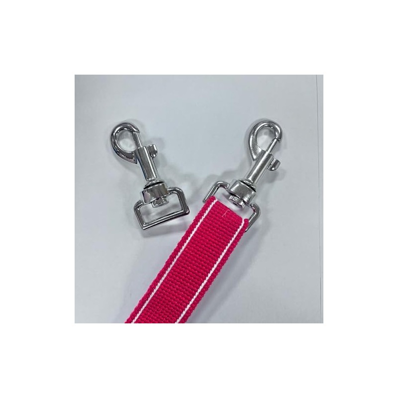 Heavy Duty Dog Lead Swivel Clips, 25mm, Chrome-Plated Metal, 2-Pack,