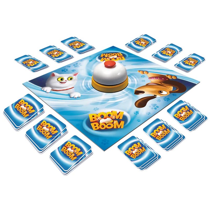 Trefl Boom Boom Birds and Kittens, Dynamic Family Card Game,