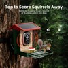 Smart Bird Feeder with Camera Solar Powered, 2K HD Video,