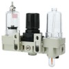 Air Oil Water Separator Triplet Automatic Drainage Pressure Regulator Aluminum