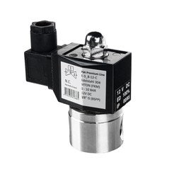 FSA Viton Solenoid Valve 304 3/8 Inch 12 V DC 0-10 Bar Stainless Steel Closed