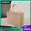 GOQAGA 20 PCS burlap tote bags jute bridesmaid gift burlap