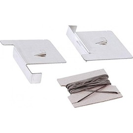 Tile Edges with Rubber Cord – 1.4 m, White with Hooks
