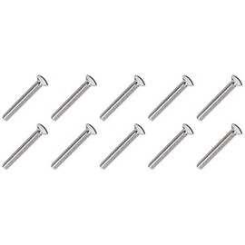 M3.5mm x 40mm Long Electrical Machine Screws Light Switch Plug Socket x10